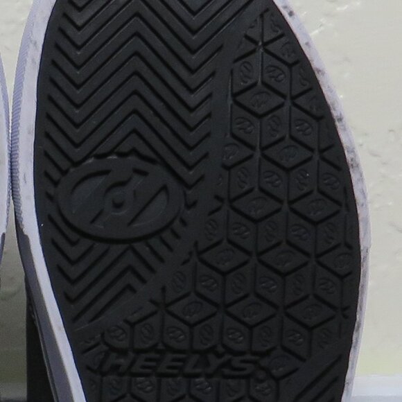 Heelys* Original Single Rear PRO 20 Wheel Gray/Blue Skate Shoes~ Size YTH 6 USA - Picture 8 of 11